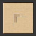 Architectural Building Model Featuring Wooden Stairs And Balcony Railings With Multi Level Platform Design
