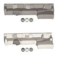 Modern Poliform Multiplayer Sofa 3d model