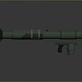 Green Military Style Rocket Launcher With Black Grip And Tactical Design