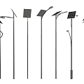 Solar Powered Outdoor Lights With Various Designs For Street And Garden Areas