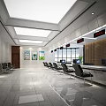 Modern Hall 3d model
