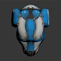 Modern Robot Machine Dog Head 3d model