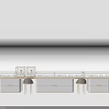 Modern Display Shelves With White Body Glass Showcase Storage Drawers And Side Chairs