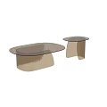 Unique Modern Dining Table With Round Wooden Top And Stylish Metal Base