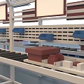 Industrial Electrical Control Box Assembly Line With Conveyor Belts And Workstations