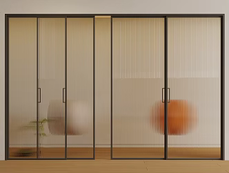 Modern Sliding Door Changhong Glass Sliding Door Frosted Glass Door Kitchen Door Sliding Door Swing Door Sliding Door Balcony Door 3d model