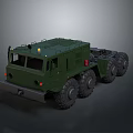 Olive Green Military Heavy Duty Truck With Multi Wheel Design For Transport