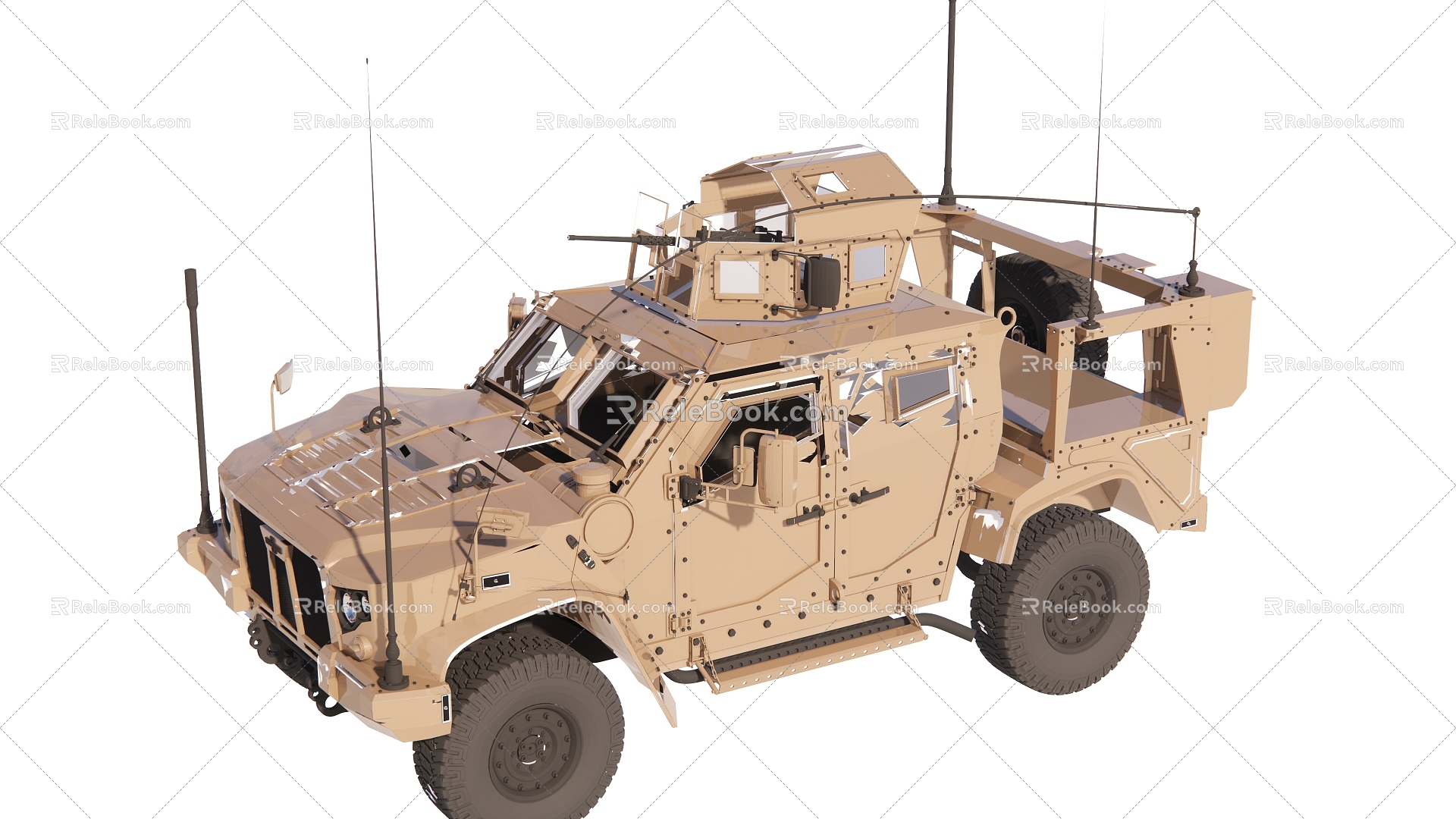 Modern Chariot Hummer Chariot Truck Haoshi Kot Combat Vehicle model