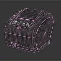 Modern Printer Bill Printer Label Printer 3d model