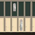 Hinged Doors In Various Designs Different Colors With Glass And Solid Panels For Home