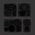 Stainless Steel Kitchen Cookware Set With Pots Pans Plates Spoons Knives And Storage Rack