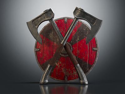 Modern Shield Tomahawk 3d model