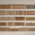 Multiple Types of Fences Featuring Different Materials and Designs on