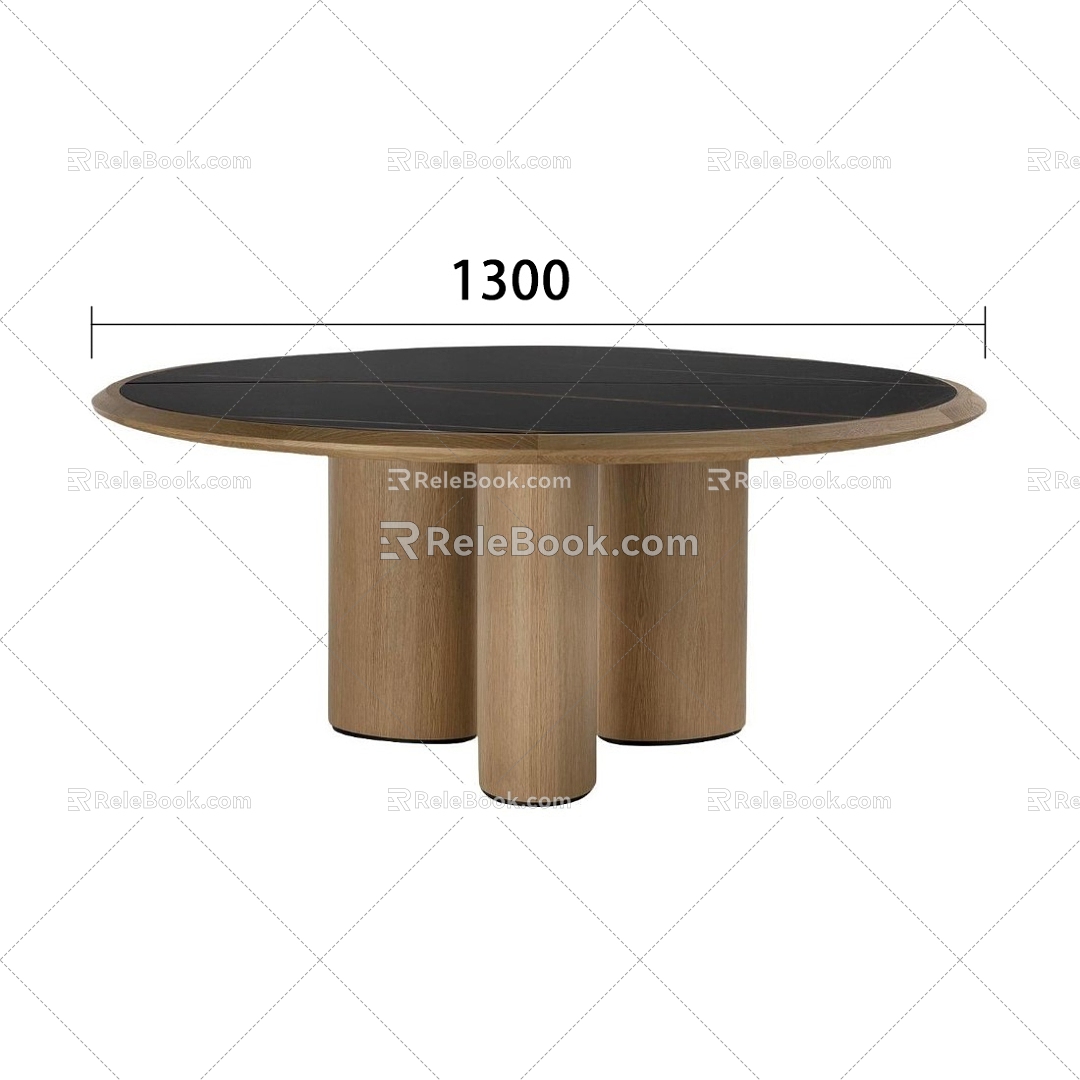 Round table 3d model