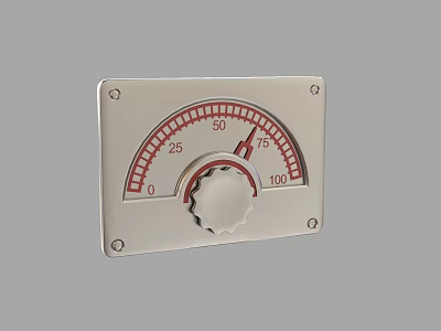 Modern instrument instrument dial meter test meter 3d model Modern instrument instrument dial meter test meter 3d model