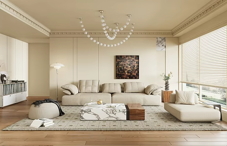 French Minotti living room 3d model