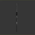Modern Tactical Rifle With Metallic Finish Detailed Design And Magazine