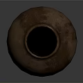 Traditional Handcrafted Brown Clay Pot With Textured Surface And Rustic Design
