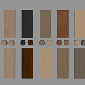 Assortment Of Wall Panels In Various Colors Textures With Knobs 3d model