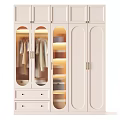 White Storage Cabinet With Glass Doors And Gold Handles For Organizing Clothes
