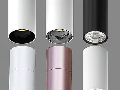 Stylish Downlights and Spotlights with Various Colors Multiple Styles and Sleek Designs 3d model