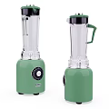 Modern Green Electric Blenders With Transparent Jars For Household Use