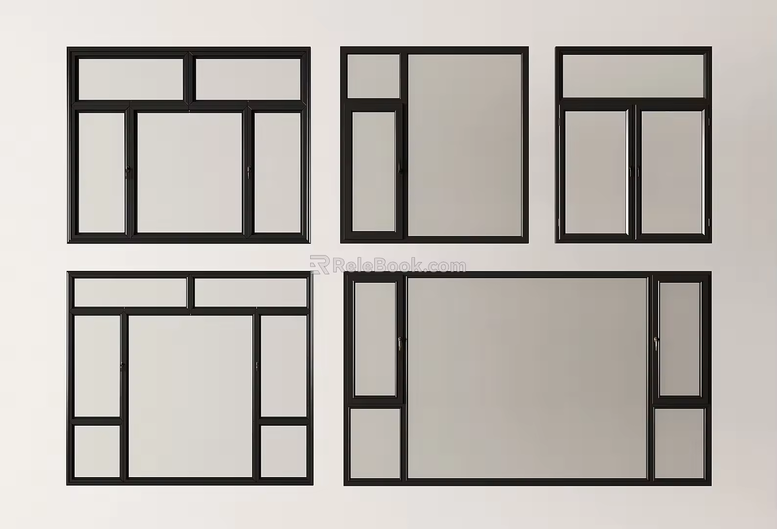 Windows casement windows glass windows bay windows doors and windows balcony windows 3d model