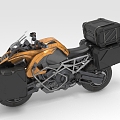 Cargo Motorcycle Science Fiction Motorcycle Cyber Motorcycle Transportation 3d model