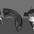 Three Different Modern Spiral Staircase Designs With Black And White Structure