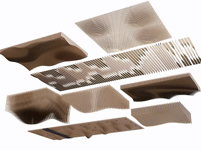 Unique Shaped Ceiling Designs For Interior Decoration 3d model