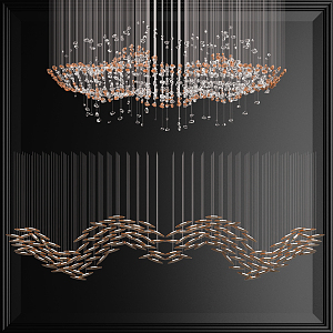 Modern Crystal Chandelier Large Crystal Chandelier 3d model