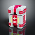 Smart Machine With Red And White Design Cross Symbol Number 02