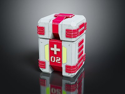 Modern Sci-Fi Equipment Sci-Fi Box Medical Box Sci-Fi Medical Box Sci-Fi Box 3d model