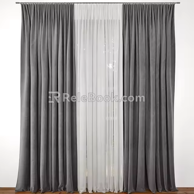 Curtains 3d model