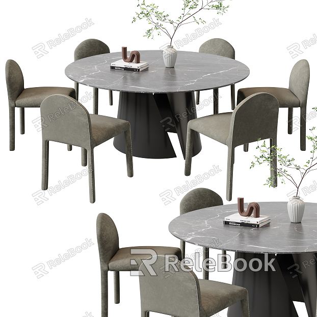 Modern Dining Table Chair Combination Dining Table Chair model