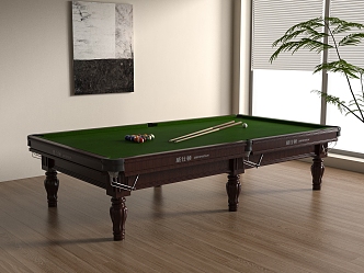 Modern billiard table 3d model