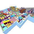 Indoor Children's Playground Equipment With Colorful Slides Climbing Frames And Ball Pit