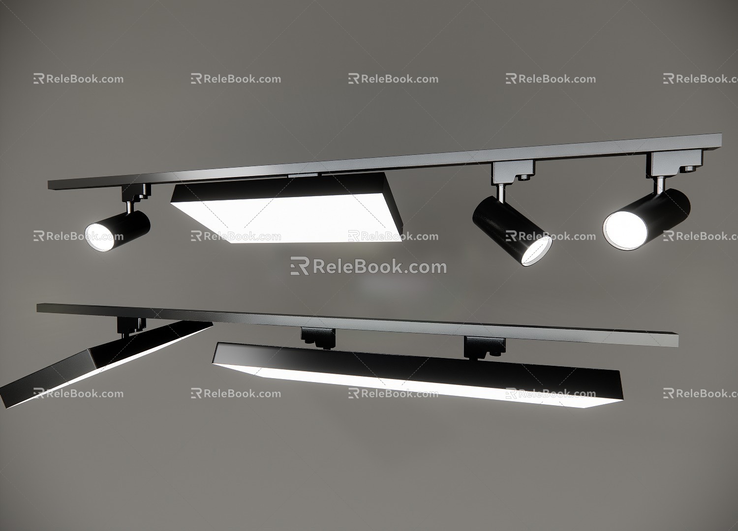 Track Light Spotlight Downlight 3d model