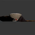 Natural Home Living Essentials With Wooden Tray Woven Basket And Decorative Branches