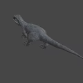 Realistic Reptile T Rex 3D Model With Sharp Teeth And Open Mouth 3d model