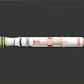 Pink Decorative Toy Gun With Cloud Shape Rainbow Stripes Hearts And Stars Scope