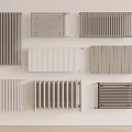 Various Radiator Designs In Silver White And Black Color Options
