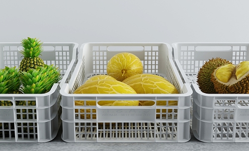 Modern Storage Basket Fresh Fruit Storage Basket 3d model