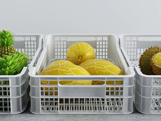 Modern Storage Basket Fresh Fruit Storage Basket 3d model