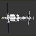 Advanced Orbital Space Station Equipment With Solar Panels Modules And Antennas