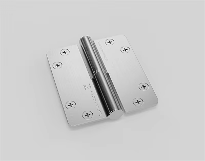 Durable Stainless Steel Door Hinge With Screw Fasteners For Furniture Hardware 3d model
