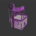Industrial Equipment Featuring Circular Top Structure Metal Frame And Platform