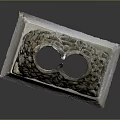 Artistic Stone Sculpture Carving With Intricate Hollow Design Base And Top Cylinders