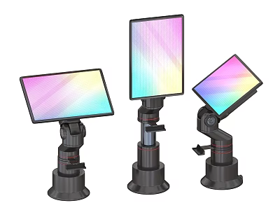Computer Monitor Stands Adjustable with Multiple Angles and Colorful Gradient Screens 3d model