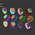 Smart Watches Collection With Various Color Straps And Digital Display Designs